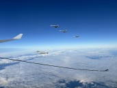 Watch: NATO Fighter Jets Refuel in Midair Over Eastern Flank