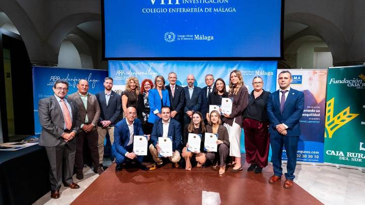 El Colegio de Enfermería de Málaga entrega los VIII Premios de Investigación: estos fueron los ganadores