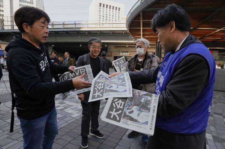 Shohei Ohtani's fourth MVP award sparks celebrations in Japan