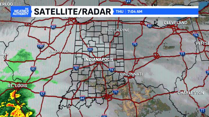 Another cool, cloudy day; tracking rain overnight