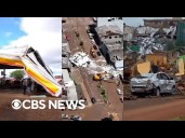 Footage shows Brazil tornado damage
