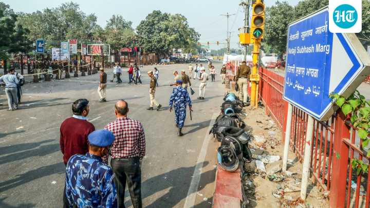 Cops log vehicles at Sunehri Masjid parking near Red Fort as probe continues