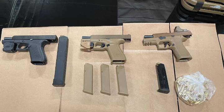 Traffic stop for missing license plate leads to seizure of several guns in Aurora