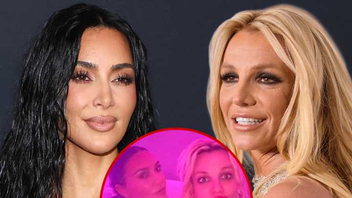 Kim and Khloé Kardashian Hang Out with Britney Spears