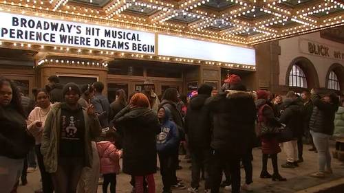Kids and parents from Bright Star Community Outreach attend Chicago premiere of 'Hell's Kitchen' at James M. Nederlander Theatre