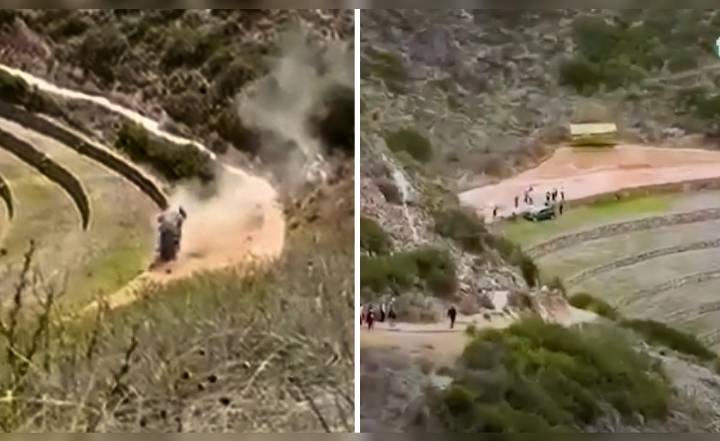 Auto da vueltas de campana en Patrimonio de la Nación y activa alerta por daños