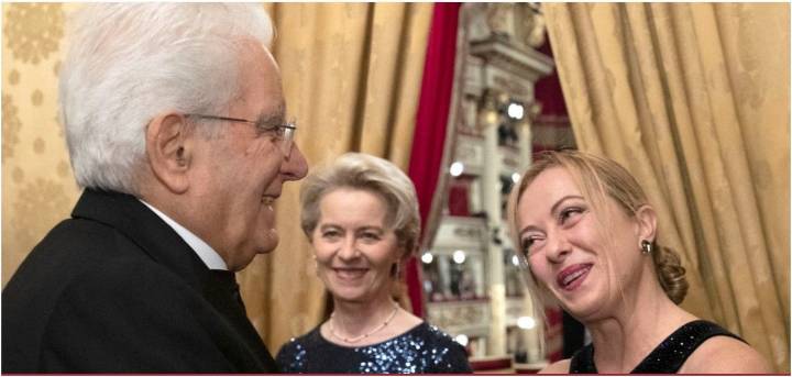 Escándalo en Italia con el presidente de la República: Meloni se reúne con Mattarella en el Quirinal para evitar una crisis