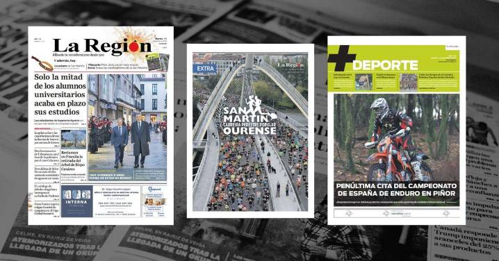 La portada de La Región de este martes, 11 de noviembre