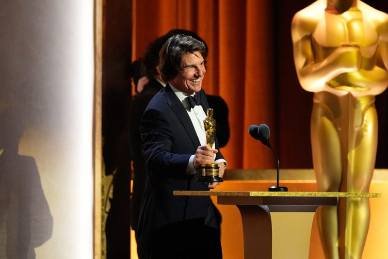 Tom Cruise was awarded his first Oscar on Sunday night. Here's what it was for