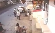 CCTV captures violent assault on bank employee in Amreli village
