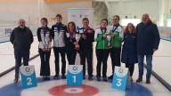 El equipo Jaca Red, campeón de España de curling de Segunda División