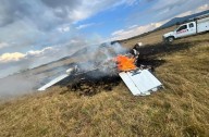 Avioneta cae y arde en Purépero, Michoacán: cinco heridos graves y cuerpos calcinados