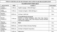CISCE ICSE, ISC Exam Dates 2026 released: Full Class 10 and 12 timetables here