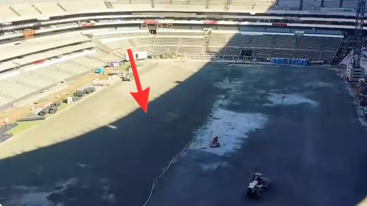 Las imágenes que demuestran el avance de las obras en el Estadio Azteca