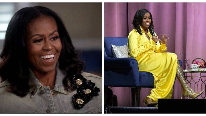 Michelle Obama's Viral Balenciaga Sequin Thigh