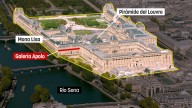 Robo en el Louvre: entran en prisión dos detenidos, uno de ellos una mujer inculpada como cómplice
