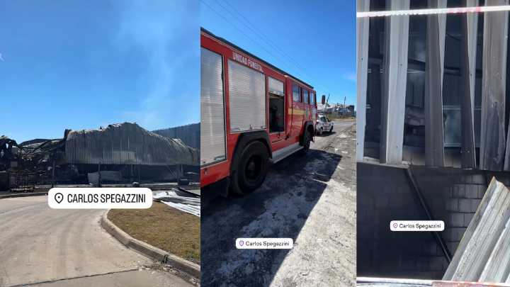 Volvió a prenderse fuego Logischem en el Polo de Ezeiza y denuncian demoras en el ingreso de bomberos