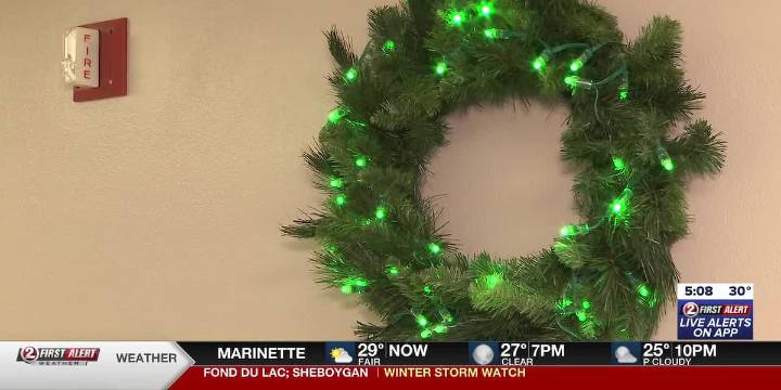 Local fire departments promote holiday fire safety with wreath light program