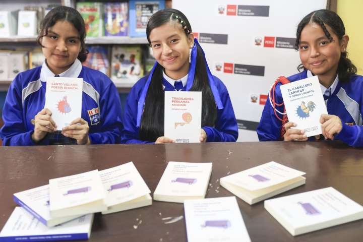 Minedu distribuirá gratuitamente Populibros Caslit con obras de César Vallejo, Mario Vargas Llosa, Ciro Alegría y José María Arguedas