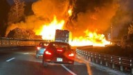 Vuelca pipa y se incendia en la autopista México