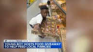 Tinley Park boy Alex Anning hosts Chicago food giveaway at Carrie Jacobs Bond Elementary School for 8th birthday