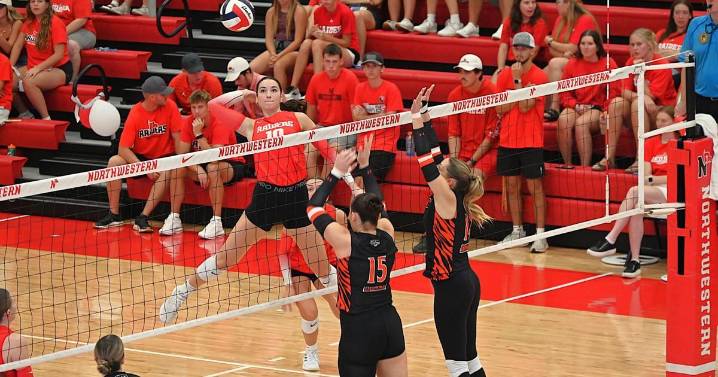 Northwestern clinches third straight GPAC regular season volleyball championship