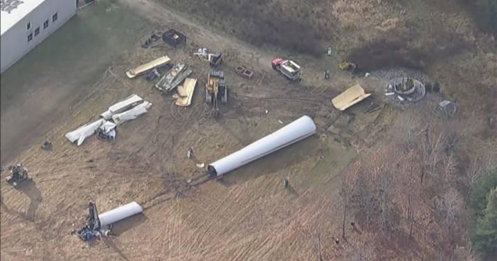 Nearly 300-foot-tall wind turbine on North Shore of Massachusetts dismantled after more than 15 years