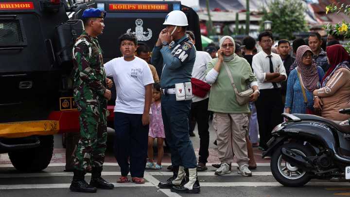 Explosion at school mosque injures dozens in Indonesia
