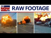 Louisville plane crash: Raw footage captures moment UPS cargo flight crashes after takeoff