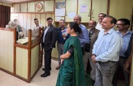 Satish Sharma inspects departmental offices on opening day of Darbar Move