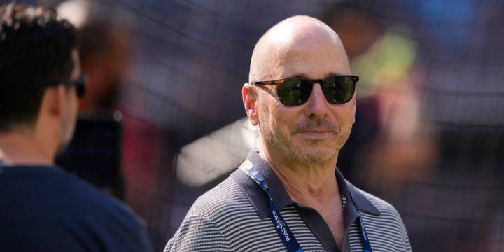 Brian Cashman answers questions remotely in GM Meetings