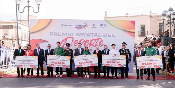 Reconocen a los mejores atletas de Durango con el Premio Estatal del Deporte 2025