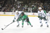 UND rookie centers Cole Reschny and Ollie Josephson thrive in win at Bemidji State