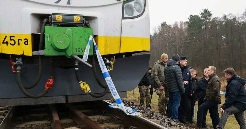 Poland blames Russia for blast on Ukraine rail line