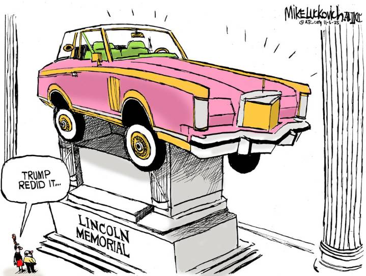 Cartoon: Lincoln Memorial