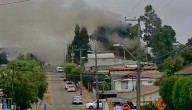 Incendio afecta a una casa de material ligero en el sector Pompeya Norte de Quilpué