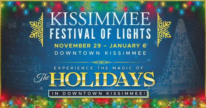 El Centro de Kissimmee Brilla en la Temporada Navideña