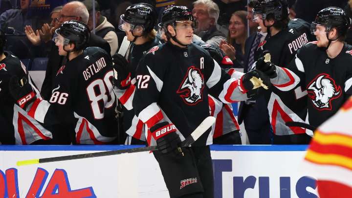 Sabres’ Thompson upset with disallowed goal vs. Flames: ‘Horrible call’