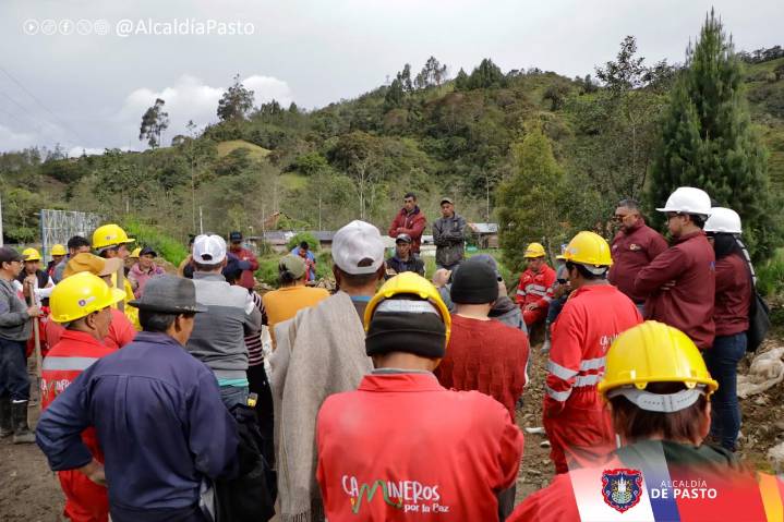 Mingas comunitarias avanzan en la mejora de vías rurales de Pasto