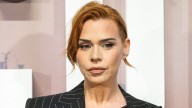 Billie Piper perfected the 'naked dress' trend and debuted a fiery red hair transformation