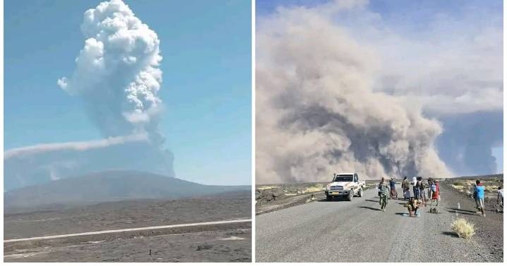 Hayli Gubbi Volcano Erupts for First Time in 12,000 Years Forcing Flight Cancellations