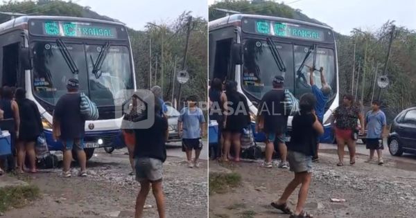Indignación en Salta: atacaron un colectivo en el puente Wierna