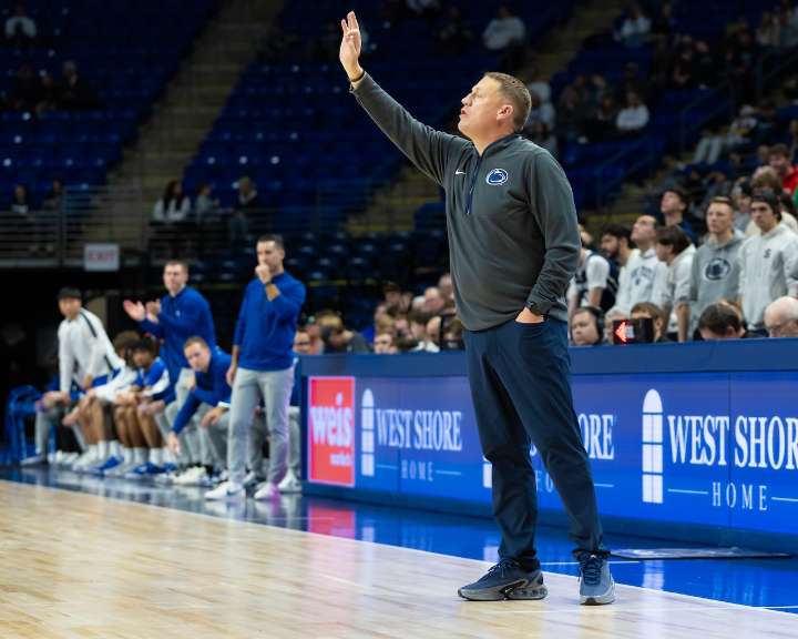 Why is Penn State basketball playing a road game today at small