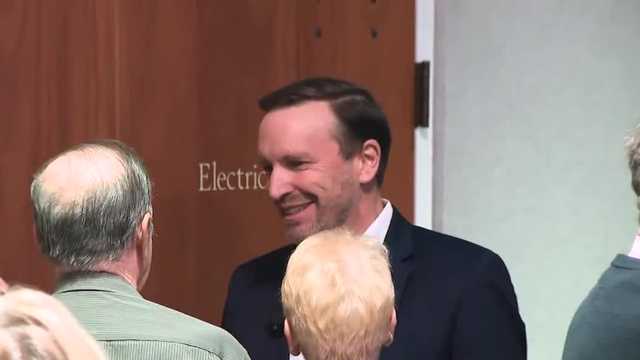 U.S. Sen. Chris Murphy attends 'Stand Up New Hampshire' town hall