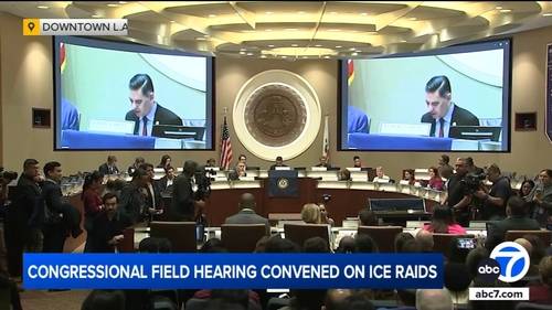 Congressional democrats hold hearing in LA, call for investigation of possible 'civil rights violations' by federal agents