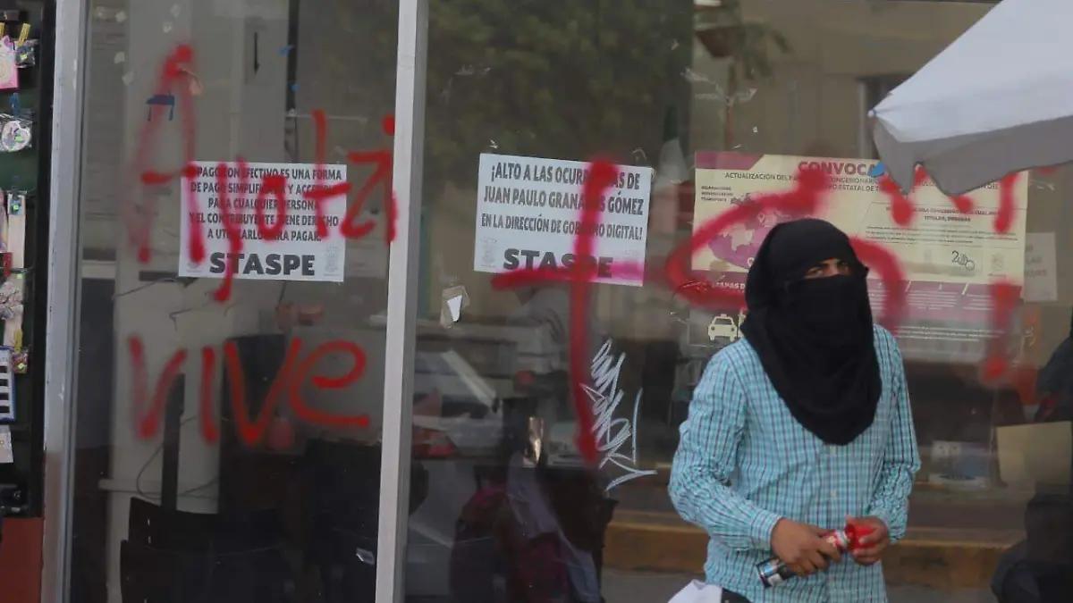 De septiembre a noviembre, 68 inmuebles fueron dañados por marchas