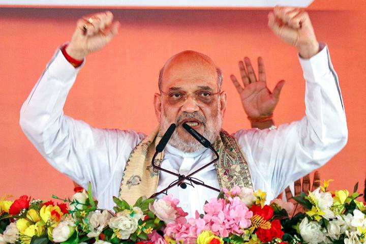 Amit Shah Promises Flood-Free Bihar, Warns Voters Against Return Of ‘Jungle Raj’