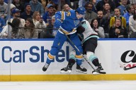 Late scoring rescues Kraken against Blues - The Rink Live | Coverage of youth, junior, high school and college hockey