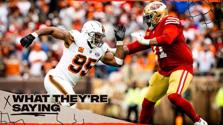 49ers bracing for Myles Garrett and Browns' defense in Week 13