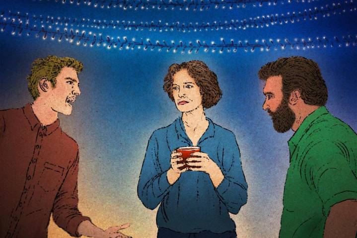 Here’s a strategy to get through stressful holiday gatherings: Act like a dull rock